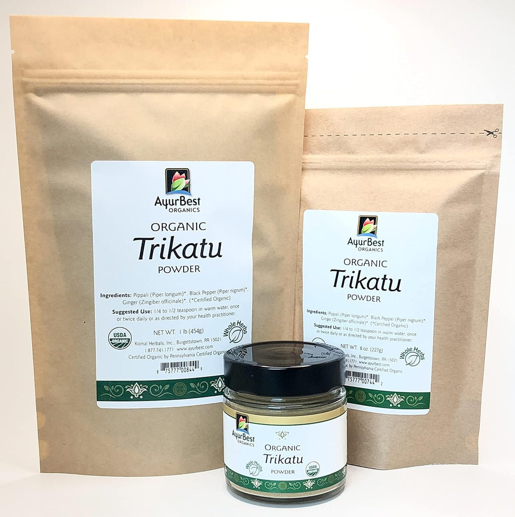 Organic Trikatu Powder, AyurBest Organic, Kosher, Ayurvedic (450g)