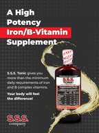 S.S.S. Tonic, Complemento de Hierro y Vitaminas B, Alta Potencia, 296 ml