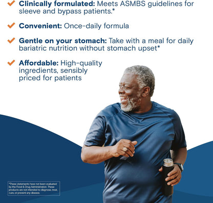 Bariatric Fusion Multivitamínico para Hombres con Hierro – Fórmula diaria para cirugía bariátrica – 30 Cápsulas – Image 6