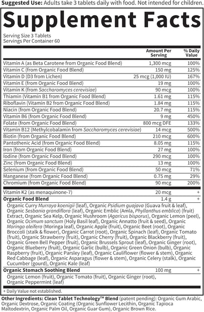 Garden of Life Organics Multivitamínico Prenatal con Folato, Hierro y D3 - 60 Comprimidos – Image 5