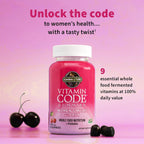 Garden of Life Vitamin Code Gominolas Multivitamínicas para Mujeres con Hierro y Probióticos, Sabor Cereza, 90 Gominolas