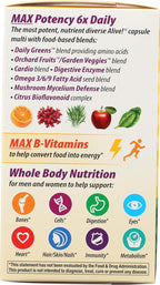 Nature's Way Alive! Max 6 Daily Multi-Vitamin - 90 Cápsulas Veganas
