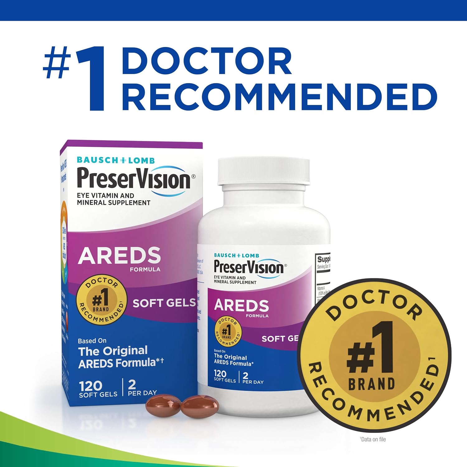 PreserVision AREDS Eye Vitamins, 120 Softgels