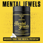 Ambrosia Mental Jewels - Suplemento Nootrópico para Memoria, Enfoque y Concentración con Alpha GPC, Bacopa y Fosfatidilserina - 120 Cápsulas Veganas