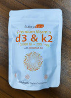 Newseel Vitamina D3 y K2 con Aceite de Coco – 120 Cápsulas Blandas