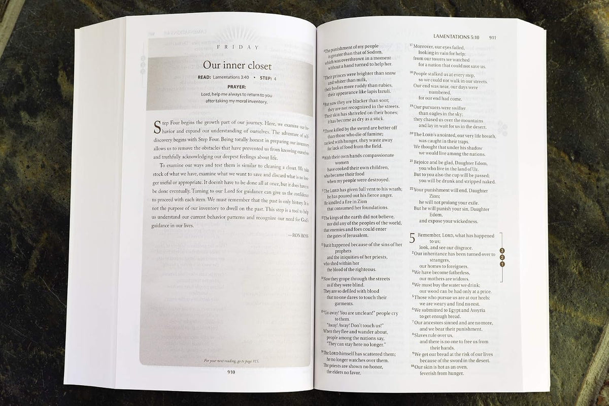 Biblia de Recuperación NIV (Edición Devocional, Tapa blanda) – Image 6