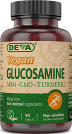 DEVA Vegan Glucosamine MSM CMO & Turmeric - 90 Tablets
