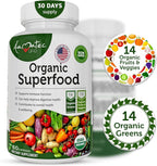 AAMATEC LIFE Superalimentos Orgánicos Verduras y Frutas - 120 Comprimidos (Paquete de 2)