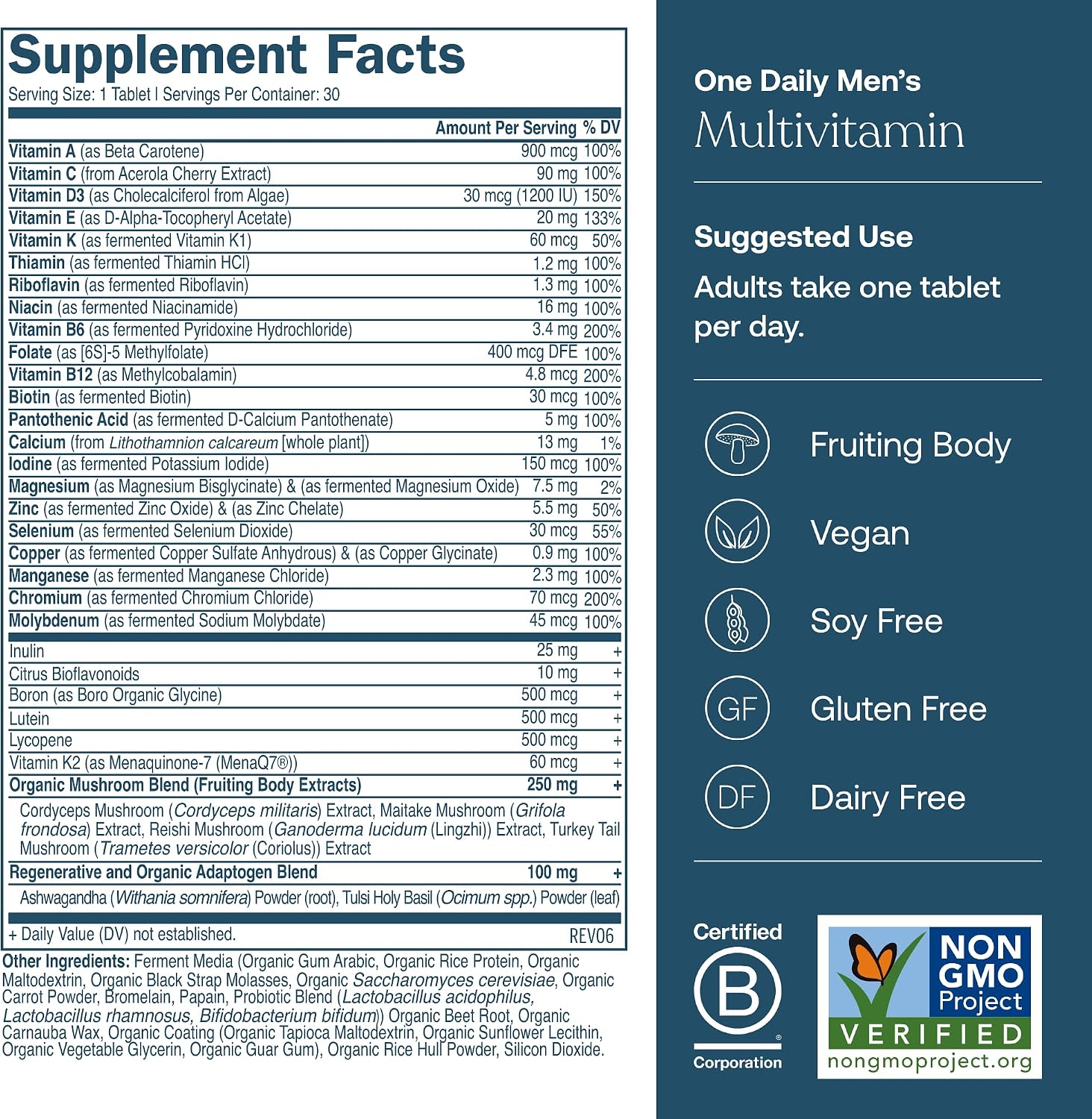 True Grace One Daily Men’s Multivitamin + One Daily Women’s Multivitamin (30 Comprimidos Veganos Cada Uno) - Pack