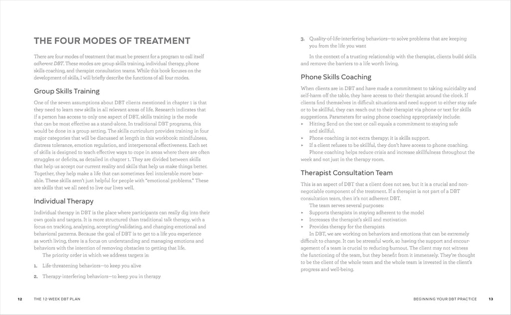 The 12-Week DBT Plan: Skills and Exercises to Improve Your Feelings, Habits, and Relationships