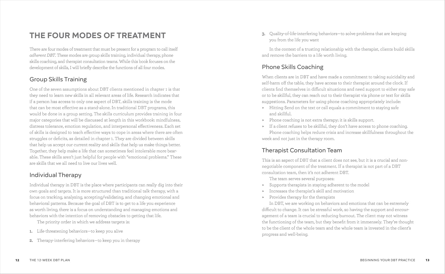 The 12-Week DBT Plan: Skills and Exercises to Improve Your Feelings, Habits, and Relationships