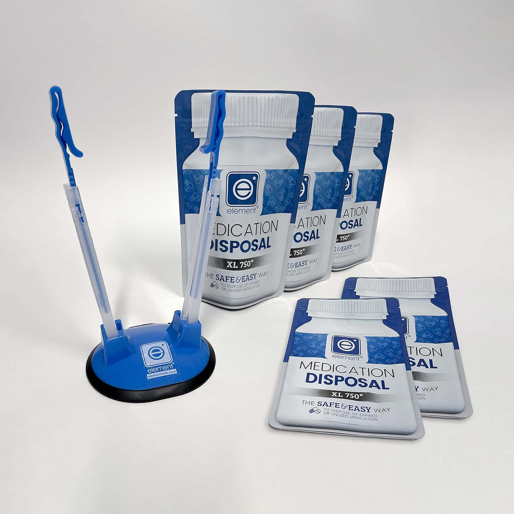 Element MDS XL 750 Sistema de Eliminación de Medicamentos (5 paquetes) con Soporte