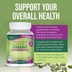 Dr. Liz Cruz Gastro Greens - Suplemento de Verduras con Enzimas, 90 Cápsulas