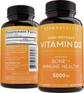 Viva Naturals Vitamin D3 5000 IU Softgels, 360 Count (125 mcg)