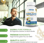 Palmara Health Extra Strength Monolaurin 1.600 mg por Dosis, 800 mg por Cápsula