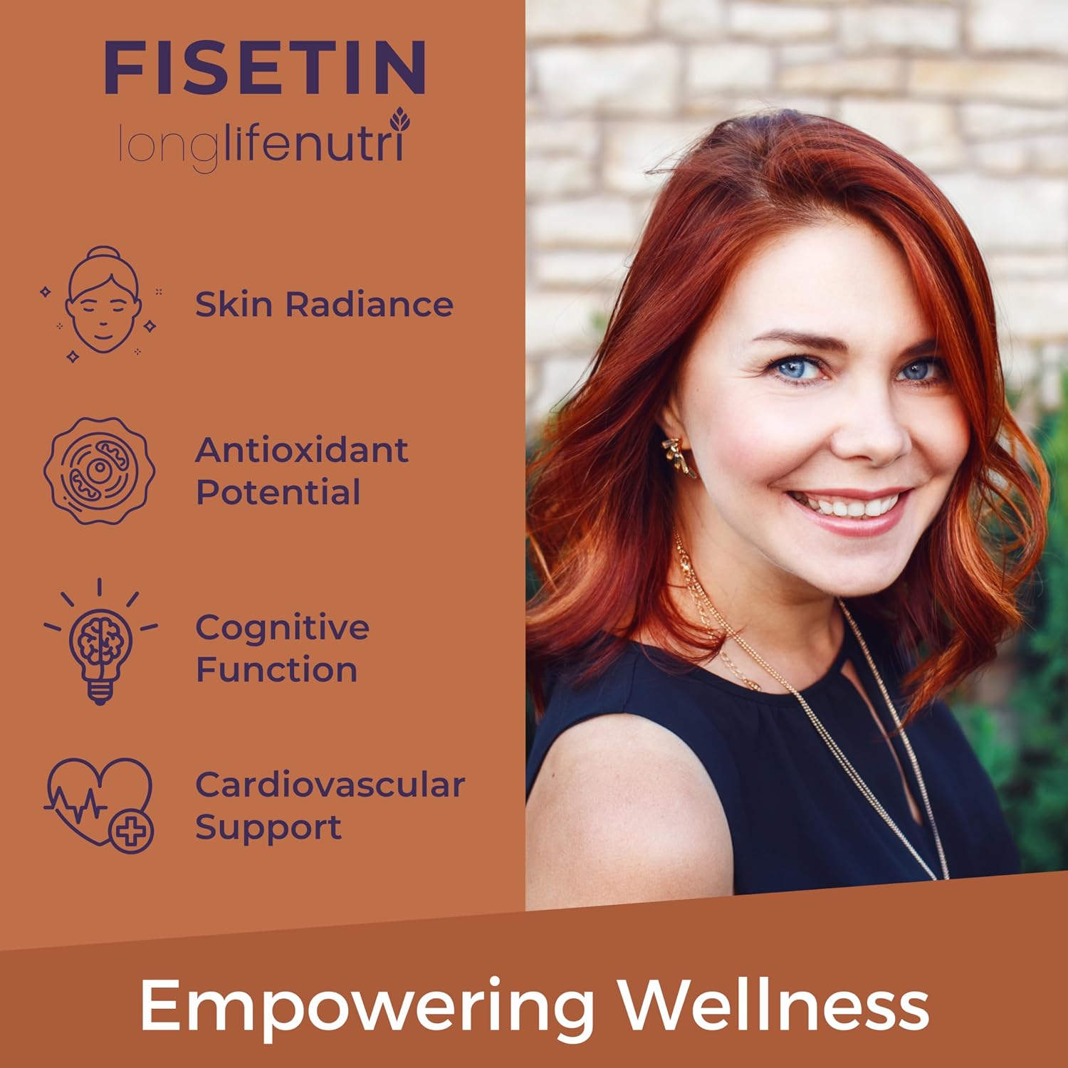 Fisetin 100mg – Suplemento Senolítico con Extracto de Rhus Succedanea, 120 Cápsulas Vegetarianas, 4 Meses de Suministro