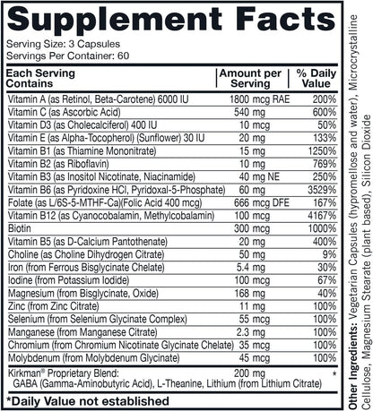 Kirkman Super Nu-Thera Multivitamin Teen & Adult – Image 3