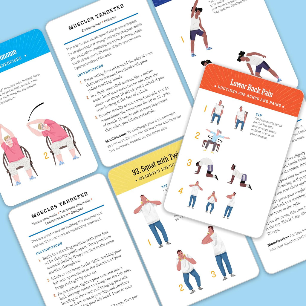 5-Minute Core Exercise Cards for Seniors: Daily Routines to Build Balance and Boost Confidence