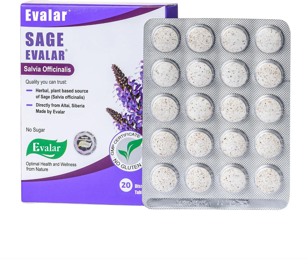 Evalar Salvia officinalis Comprimidos Disolubles 20 unidades
