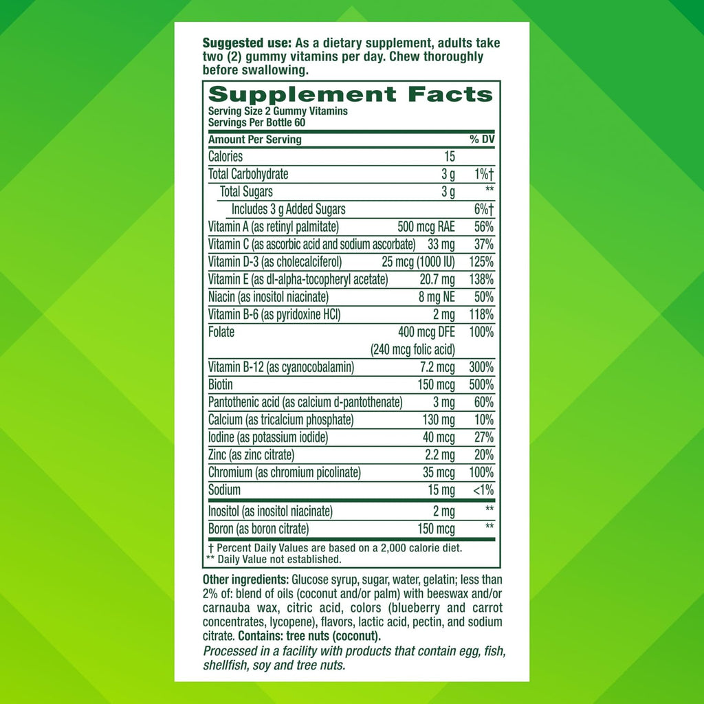 Vitafusion Gominolas Multivitamínicas para Mujeres, 120 unidades