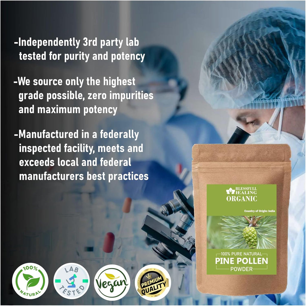 Polen de Pino Orgánico 100% Puro Natural - 200 Gramos