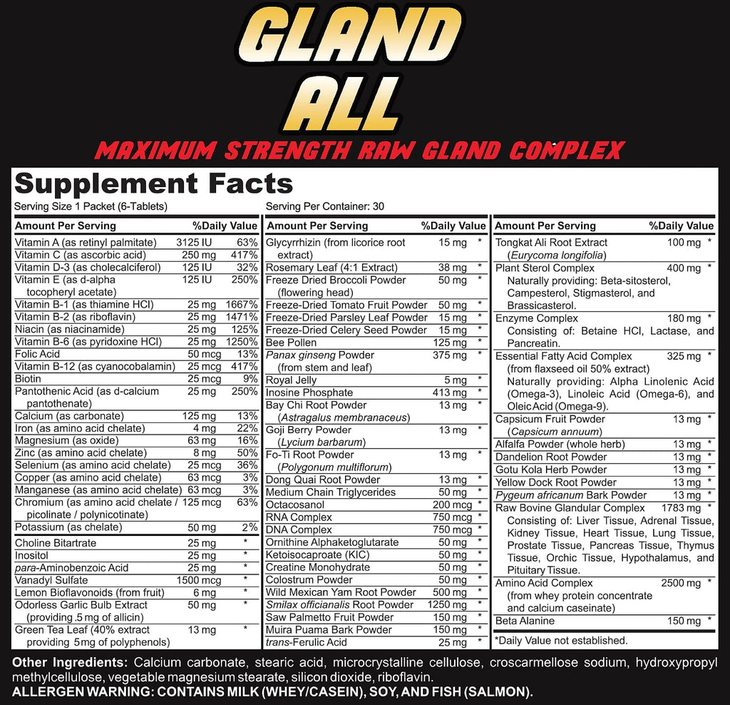 Gland Complex Crudo Total 30 Sobres