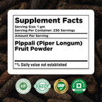 HerbsForever Pippali (Piper longum) en polvo - 230 g