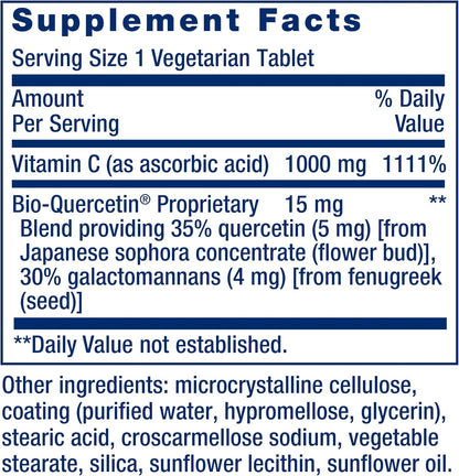 Life Extension Vitamina C y Bio-Quercetin® – 60 Comprimidos – Image 3