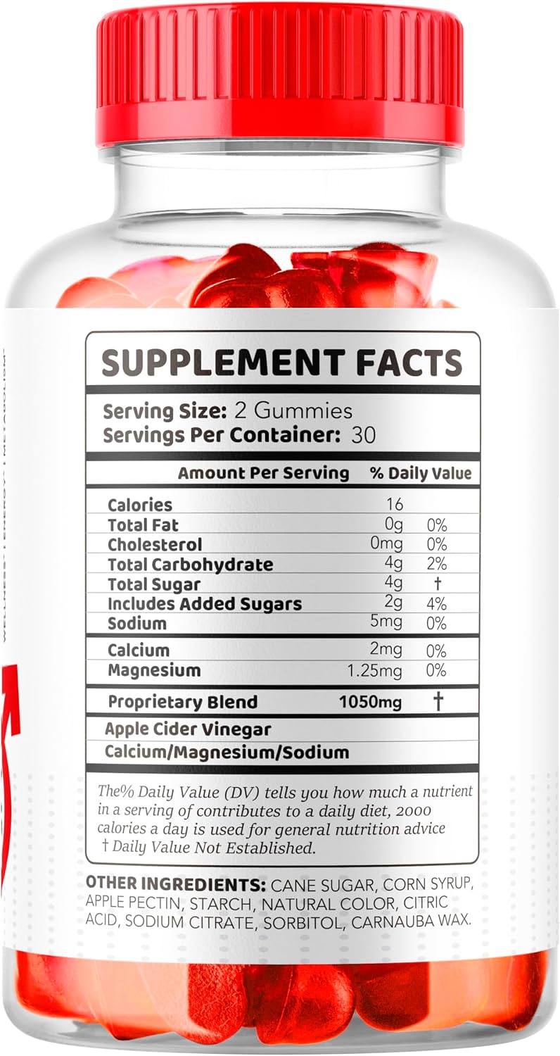 Vital Surge - Suplemento para Hombres, Fórmula Avanzada 1050 mg, 120 Gomitas (2 Paquetes)