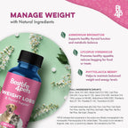 BestLife4Pets Weight & Thyroid Support – Suplemento Natural para el Control de Peso en Perros y Gatos – 400 Comprimidos