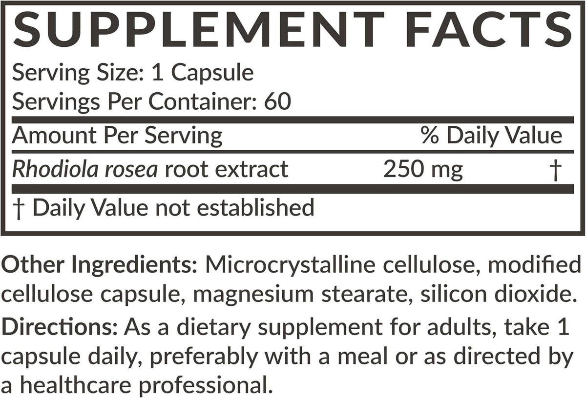Futurebiotics Rhodiola Rosea Cápsulas Vegetarianas, 60 unidades – Image 4