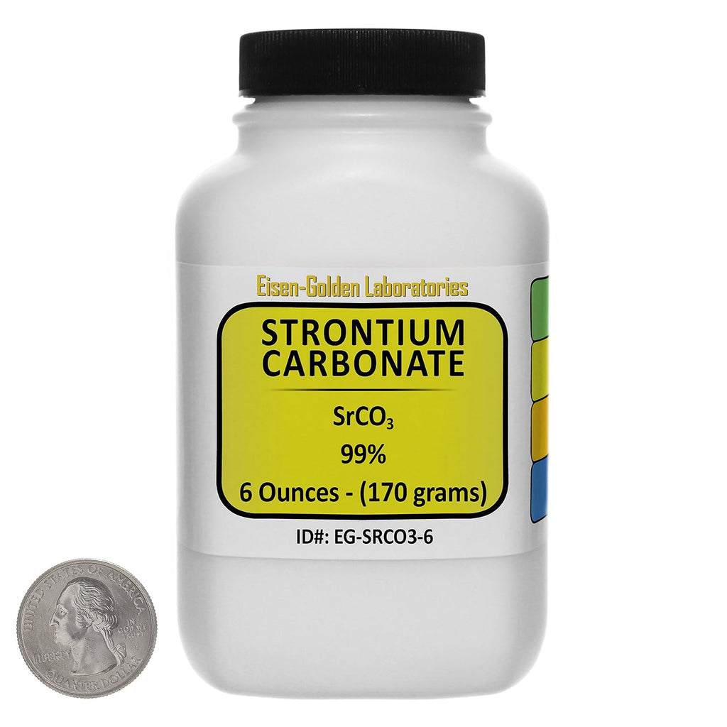 Strontium Carbonate [SrCO3] 99% ACS Grade - 6 Oz (113g) - Fine Powder