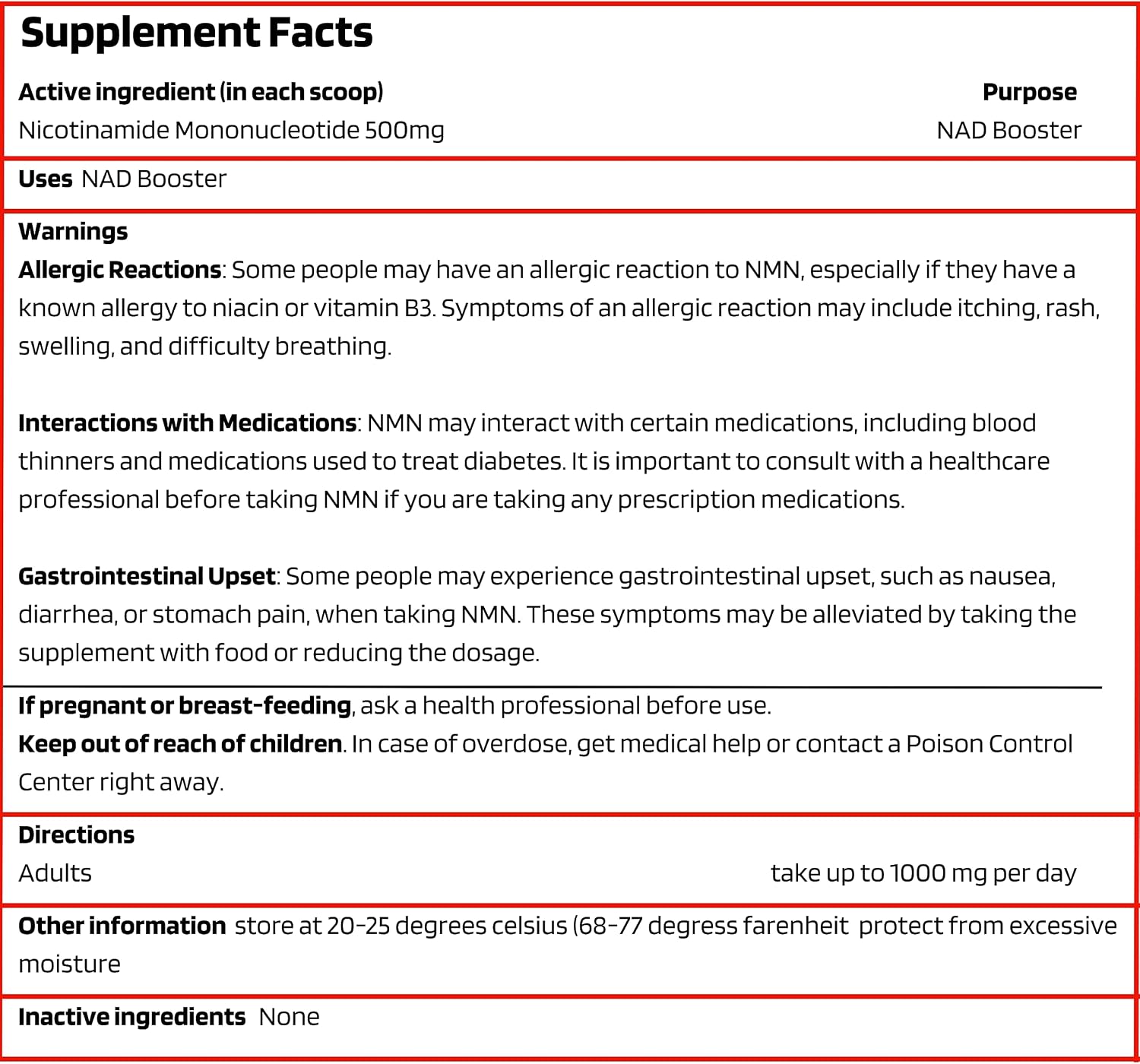 Probase Nutrition Longevity Pure NMN Powder 40 Gramos - Polvo de Nicotinamida Mononucleótido