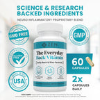 Zen Nutrients The Everyday Back Vitamin - Alivio para la Espalda Baja y Soporte de la Función Nerviosa - Alivio de Espalda, Discos y Nervios con Ácido Alfa Lipoico, Cúrcuma y Glucosamina (60 Cápsulas)