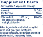 Life Extension B12 Elite - 60 Comprimidos de Vitamina B12 con Adenosilcobalamina y Metilcobalamina
