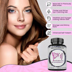 HSN 40 Hair Skin and Nails - 40 Ingredientes con Biotina 10000 mcg, Queratina y Colágeno