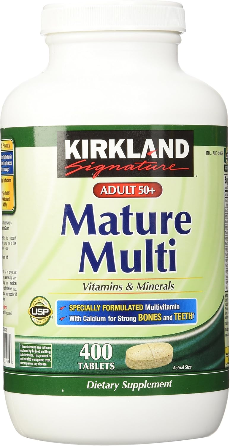 Kirkland Signature Multivitamínico para Adultos 50+ (400 Comprimidos)