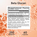 Jarrow Formulas Beta Glucan, 60 Cápsulas - Suplemento para el Sistema Inmunitario