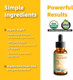 Nature's Nutra Sunshine Vitamina D3 400IU, Gotas Líquidas para Bebés y Niños, 60 ml