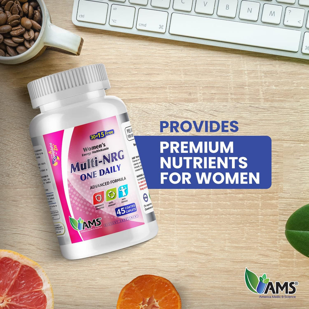 America Medic & Science Multivitaminas para Mujeres Multi-NRG - 45 Comprimidos Recubiertos