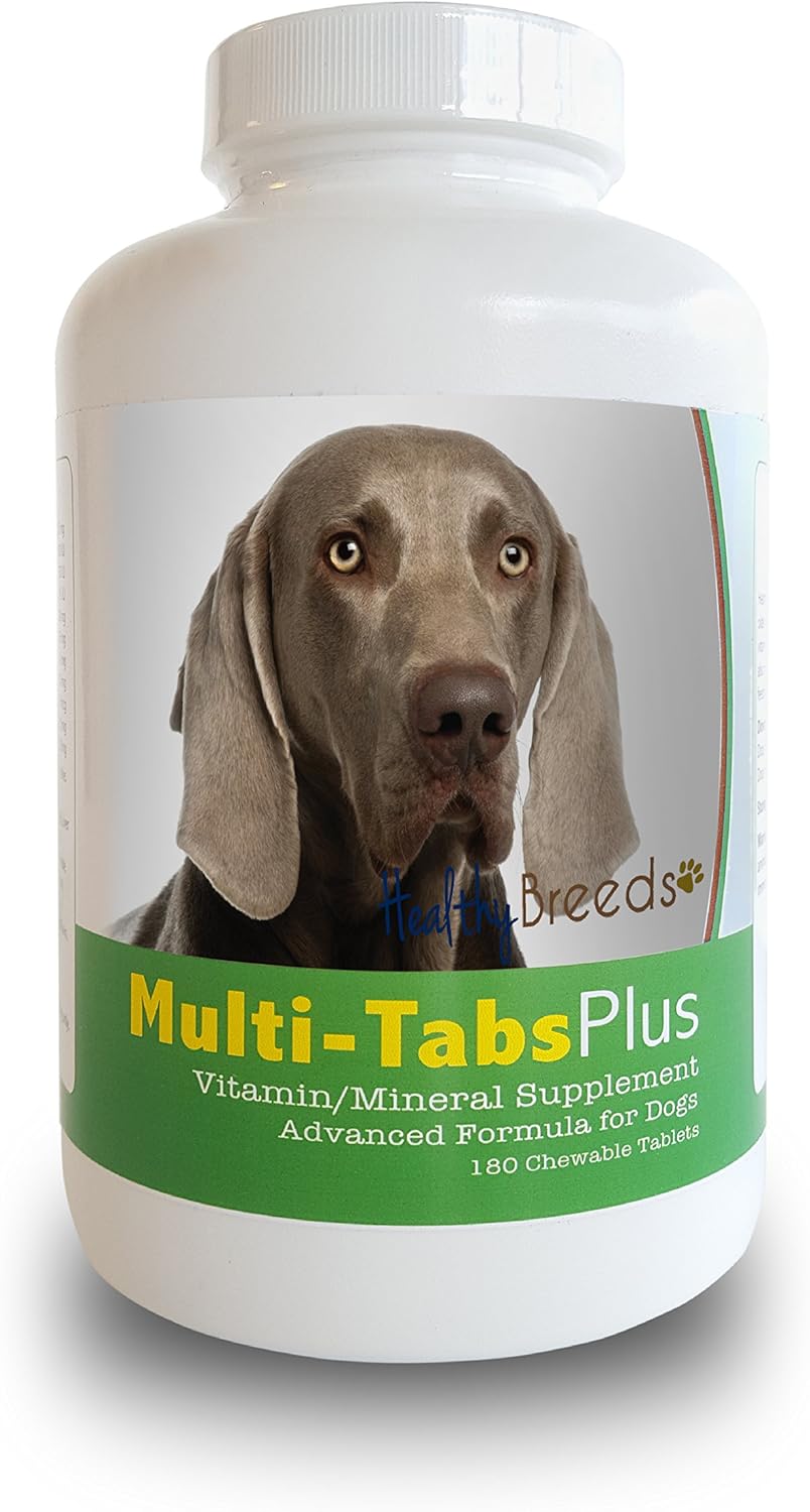 Healthy Breeds Weimaraner Multi-Tabs Plus – Comprimidos Masticables para Perros (180 unidades)
