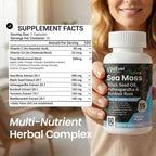 Cápsulas de Musgo Marino con Aceite de Comino Negro y Ashwagandha – Fórmula de Bienestar y Vitalidad Diaria para Mujeres y Hombres