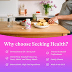Seeking Health Prenatal Essentials, 60 cápsulas - Suplemento prenatal con B12 y K2