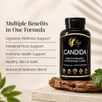 Cocó March N.M.D Candida Cleanse – Limpieza Herbal 30 Días con Enzimas Digestivas – 120 Cápsulas Vegetales