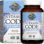 Garden of Life Vitamin Code Hombres 50 y más Multivitamínico con Probióticos para Hombres Mayores de 50 Años