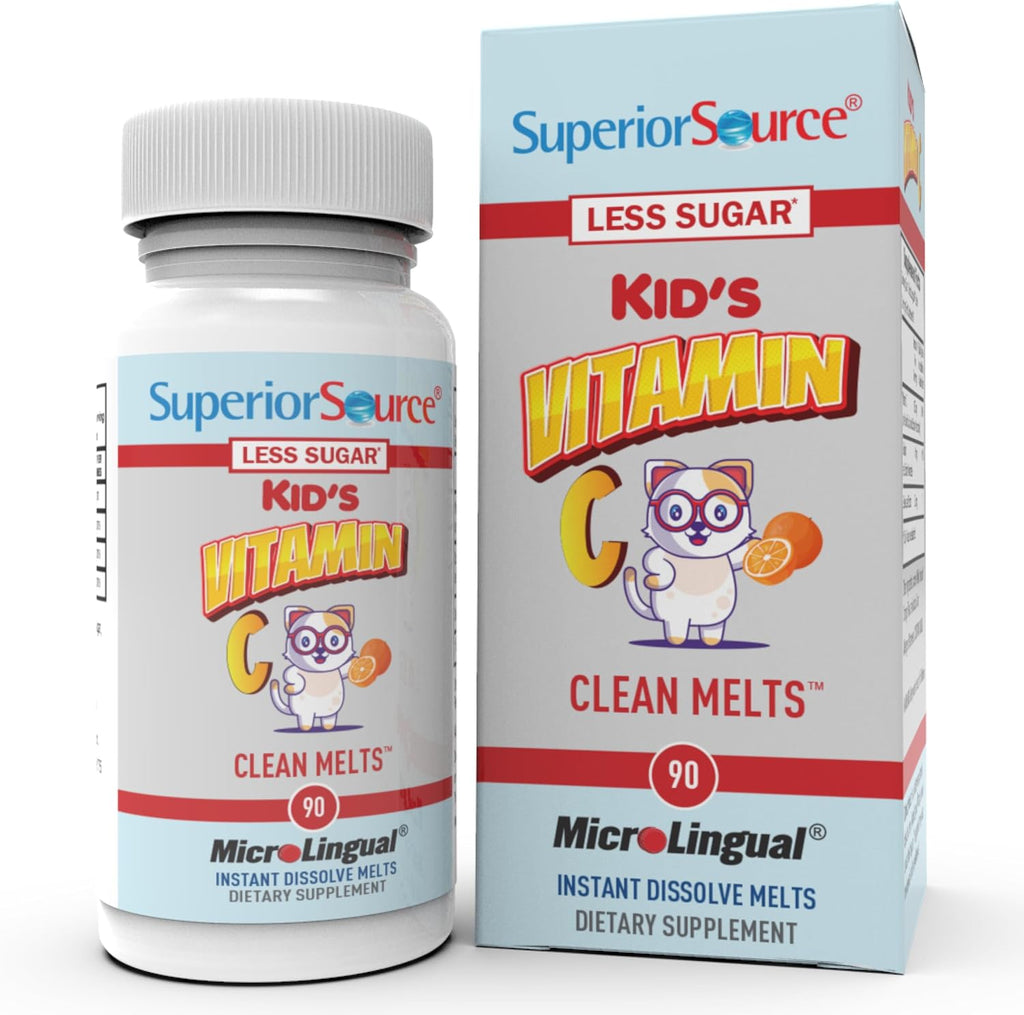 Superior Source Kid's Vitamin C Clean Melts - 90 MicroLingual Instant-Dissolve Tablets