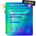 WONDER FAMILY Recovery Patches for Women & Men – Clear Mornings After Parties and Nights Out – Contain Vitamins A, C, D, E, & B, Ashwagandha, Boswellia, Glutathione, Milk Thistle Extract (Blue)