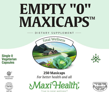 Maxi Health Cápsulas Vegetales Vacías Tamaño – Tamaño 0: aproximadamente 500 mg de capacidad, fáciles de tragar. – Image 4