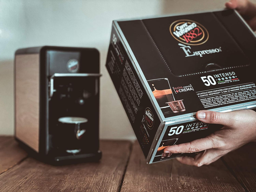 Caffe Vergnano Intenso - Cápsulas de Espresso (50 uds) - Compatibles Nespresso Original Line
