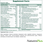 NaturesPlus Source of Life Women, 120 comprimidos - Multivitamínico y Mineral para Mujeres con Hierro, Calcio, Folato y Luteína